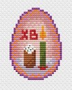 Схема "Пасхальное яйцо" (ссылка на скачивание бесплатной схемы + комплект материалов)