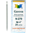 №4 Иглы для переплет. работ и мягких игрушек "Gamma" N-270 (25 шт. в конверте)