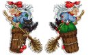 Бабушка Яга (пластиковая канва)