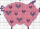 Схема "Поросенок Сердечко" (ссылка на скачивание бесплатной схемы + комплект материалов)