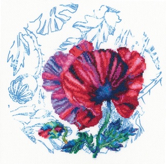 Мак с бутоном ("Шотландские акварели")