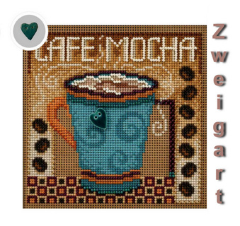 Материалы для MH14-2026 "Мокко" (Cafe Mocha) (канва + пуговка керамика)